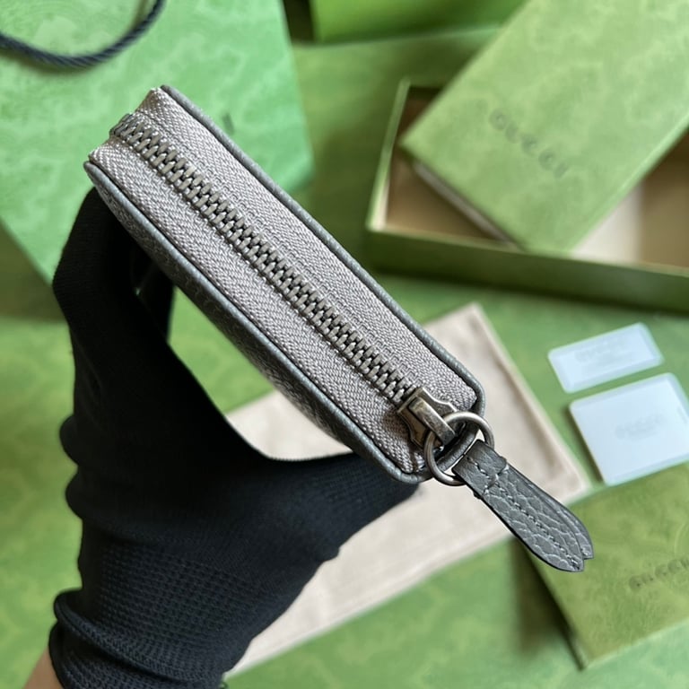 Gucci GG Marmont Zip Around Wallet Grey 456117 - 7