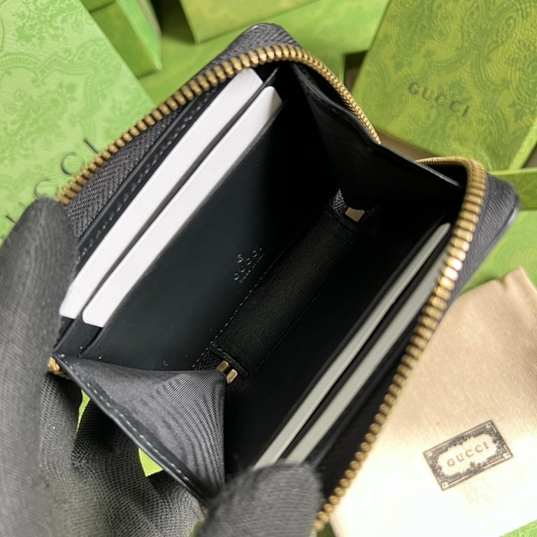 Gucci GG Marmont Card Case Wallet Black - 2