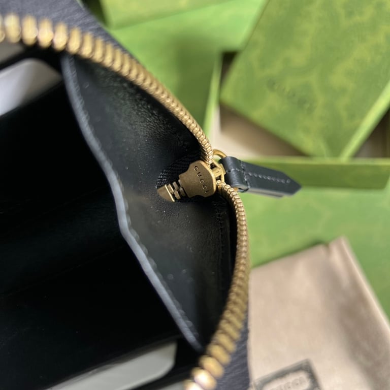Gucci GG Marmont Card Case Wallet Black - 3