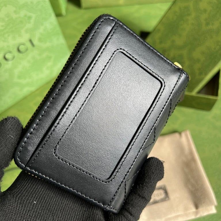 Gucci GG Marmont Card Case Wallet Black - 4
