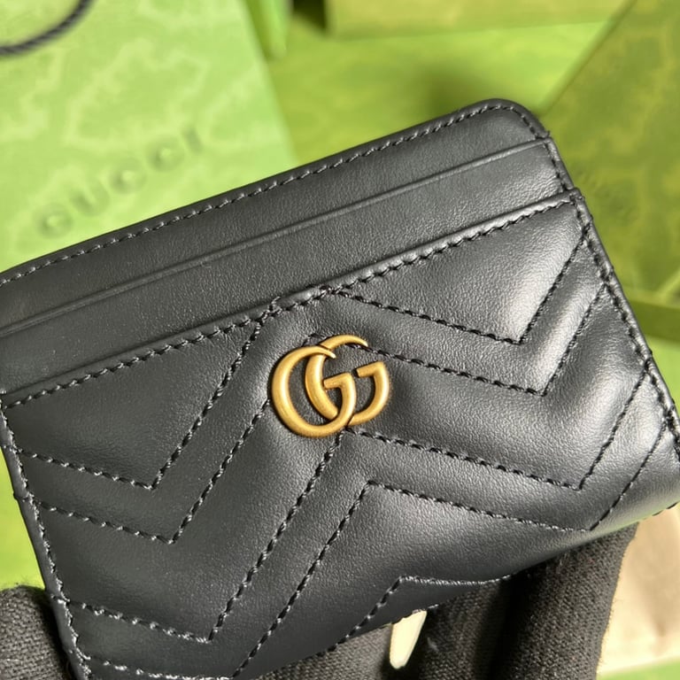 Gucci GG Marmont Card Case Wallet Black - 5