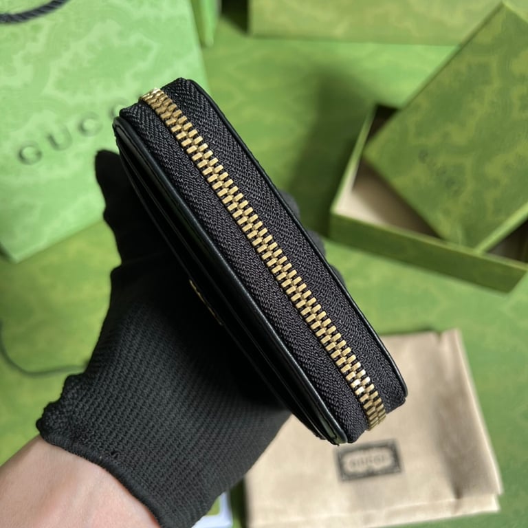 Gucci GG Marmont Card Case Wallet Black - 6