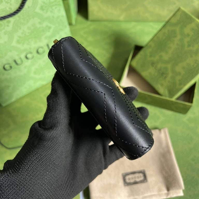 Gucci GG Marmont Card Case Wallet Black - 7