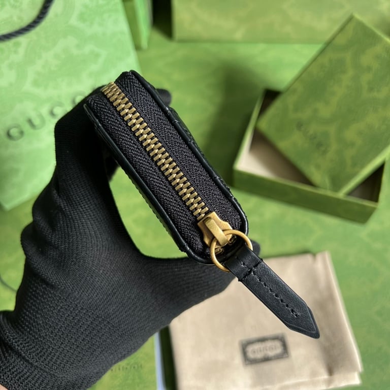 Gucci GG Marmont Card Case Wallet Black - 8