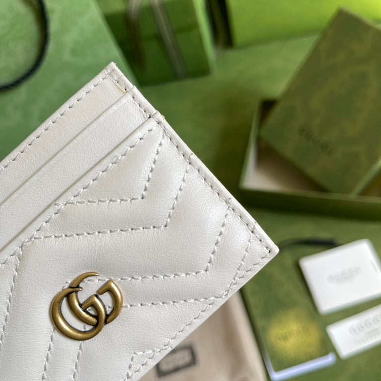 Gucci GG Marmont Card Case White 443127 - 4