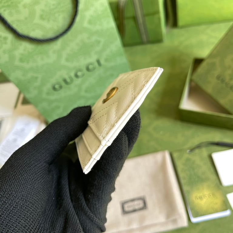 Gucci GG Marmont Card Case White 443127 - 7