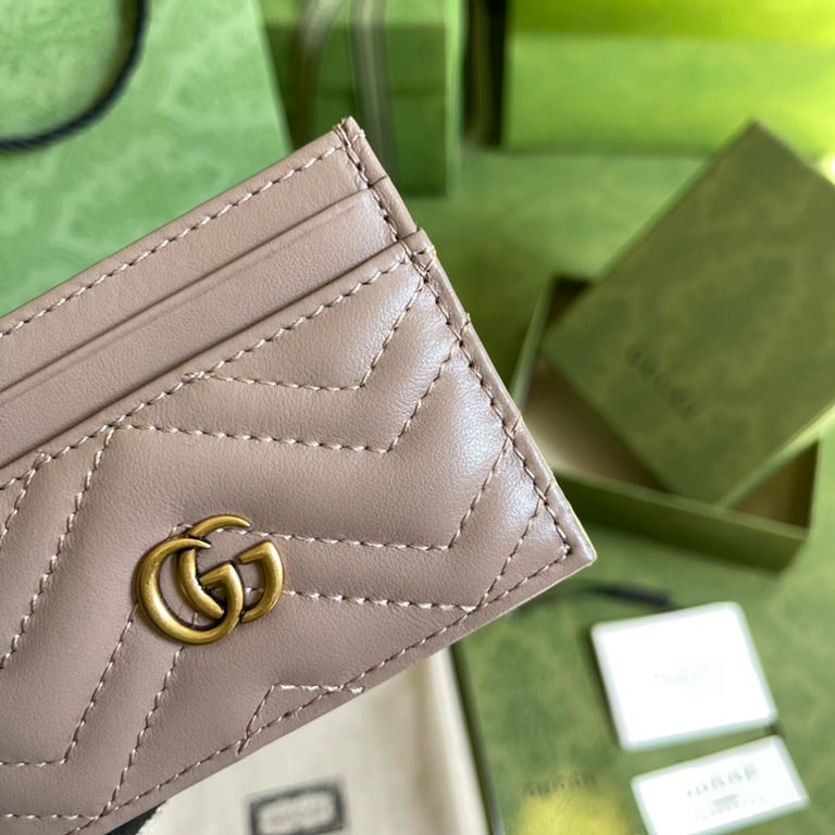 Gucci GG Marmont Card Case Beige - 4