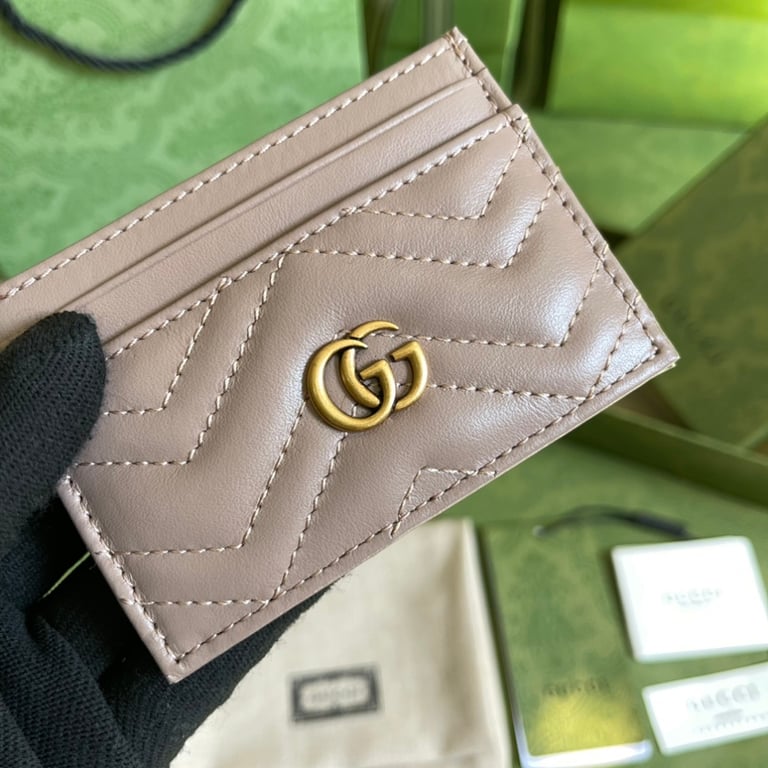 Gucci GG Marmont Card Case Beige - 5