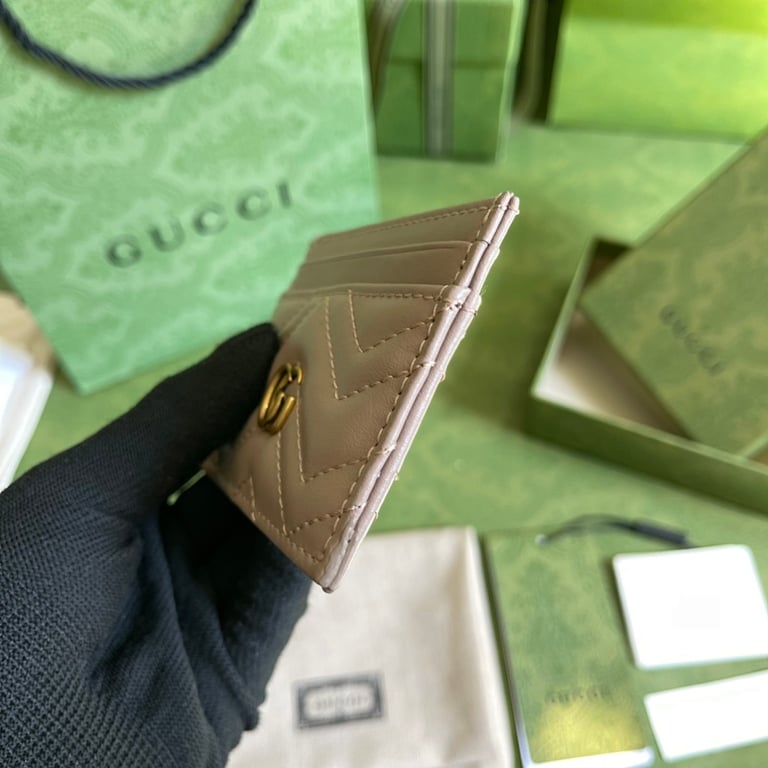 Gucci GG Marmont Card Case Beige - 6