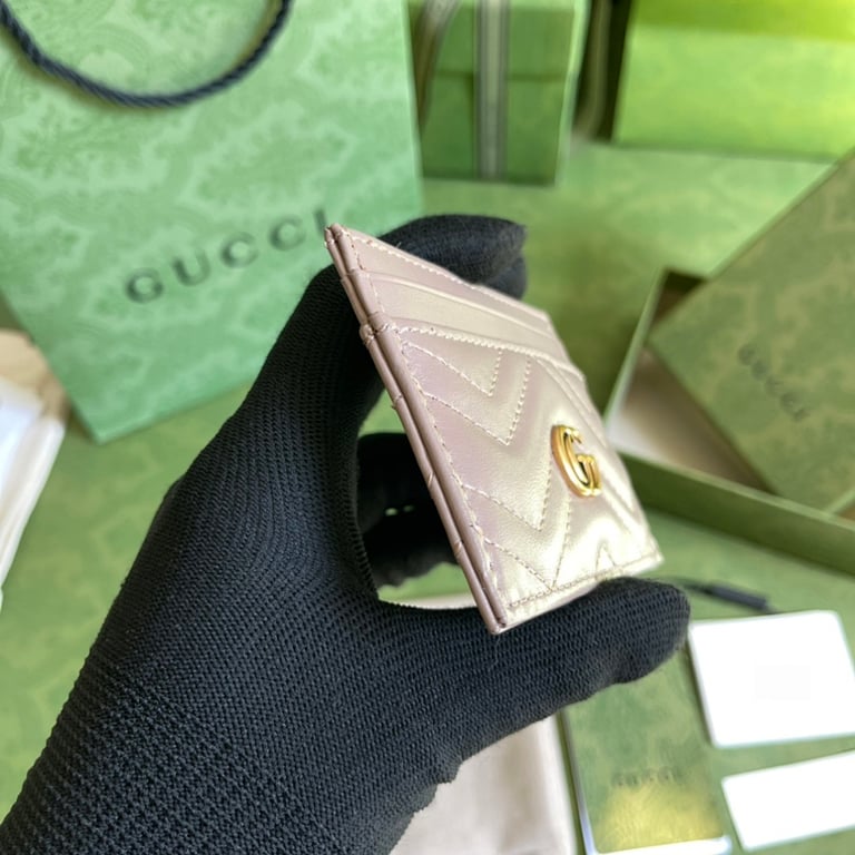 Gucci GG Marmont Card Case Beige - 8
