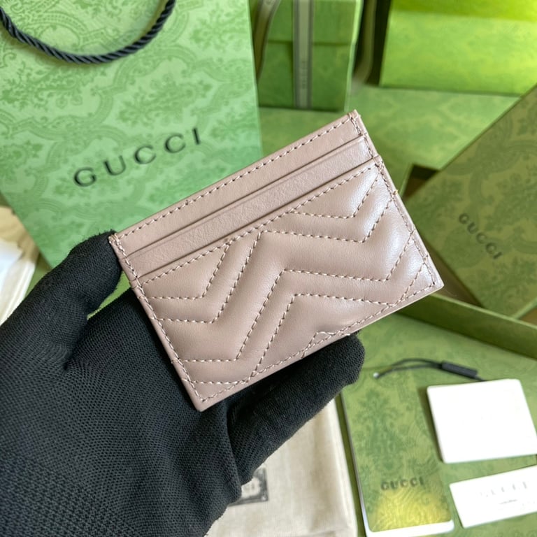 Gucci GG Marmont Card Case Beige - 9
