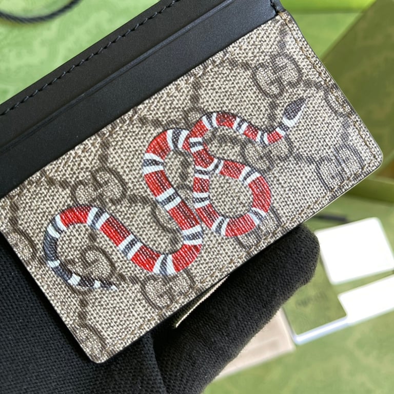 Gucci Kingsnake GG Supreme Card Case - 4