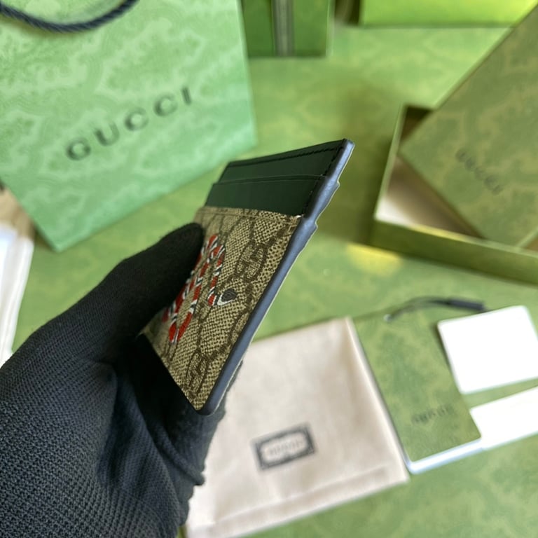 Gucci Kingsnake GG Supreme Card Case - 6