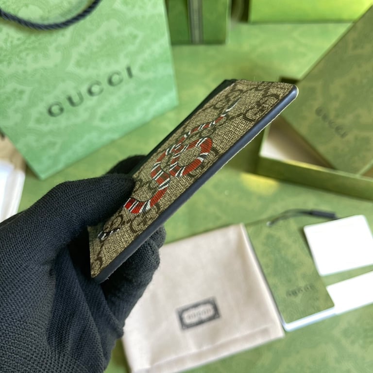 Gucci Kingsnake GG Supreme Card Case - 7