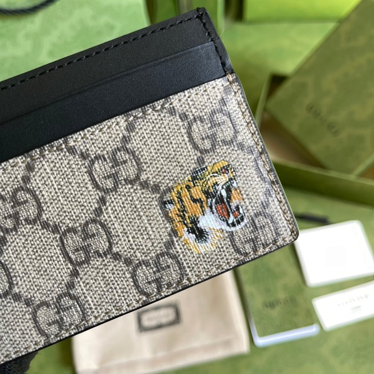 Gucci GG Supreme Tiger Card Case 451277 - 5