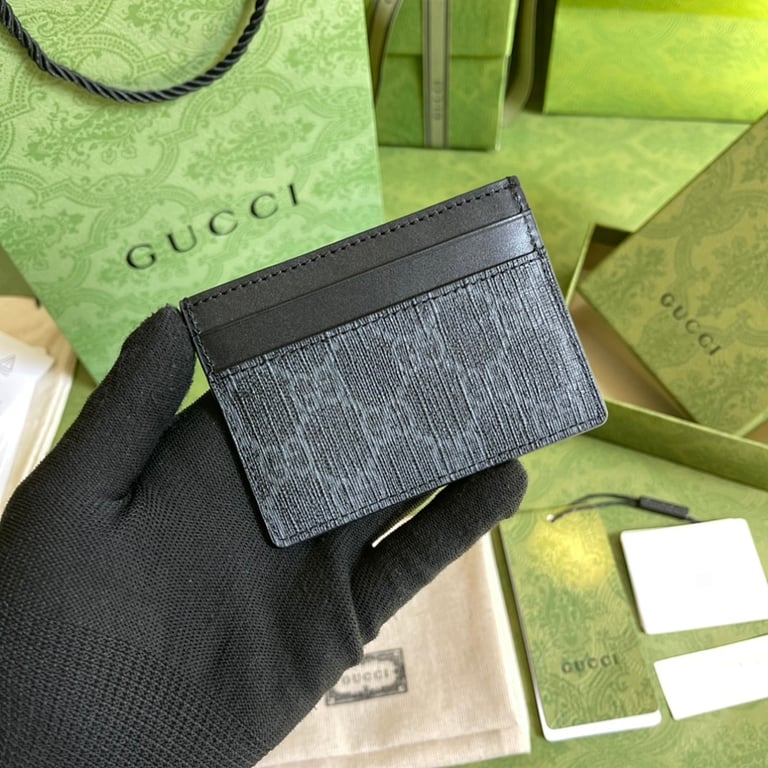 Gucci Kingsnake Print GG Supreme Card Case - 9