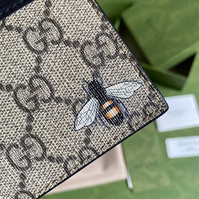 Gucci GG Supreme Bee Card Case 597555 - 5