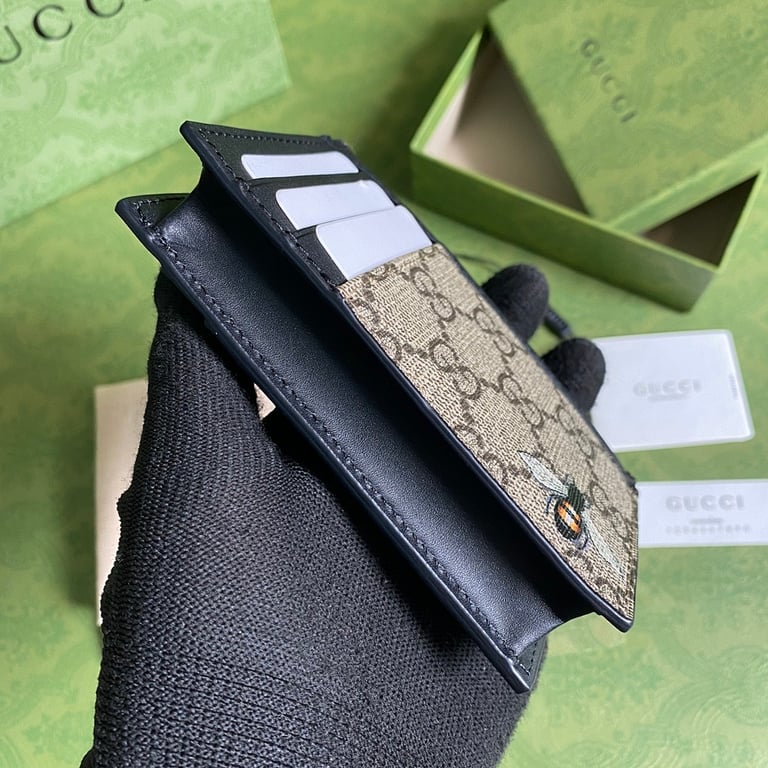 Gucci GG Supreme Bee Card Case 597555 - 7
