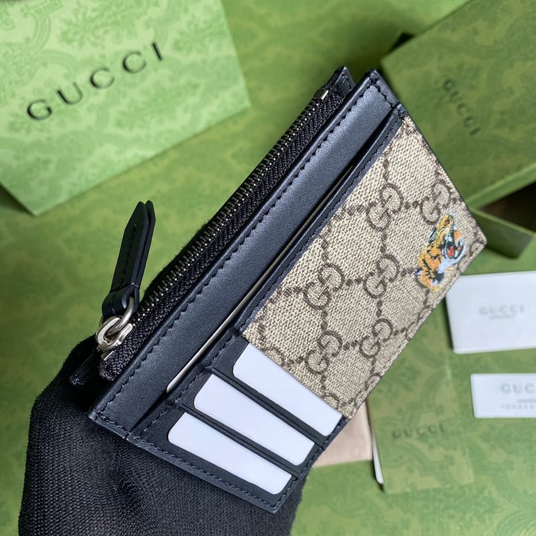 Gucci GG Supreme Tiger Head Card Case 597555 - 5
