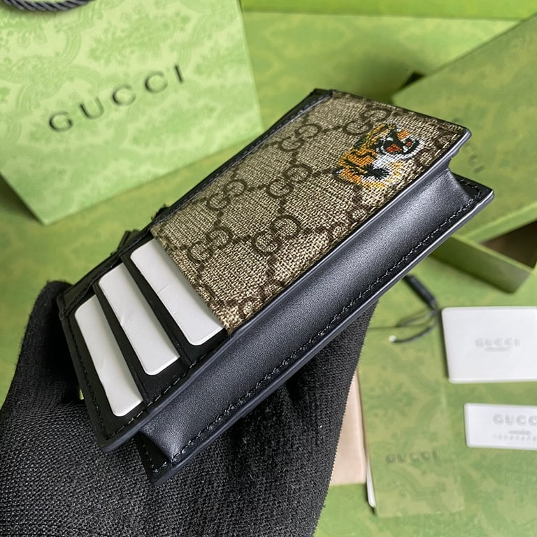 Gucci GG Supreme Tiger Head Card Case 597555 - 7