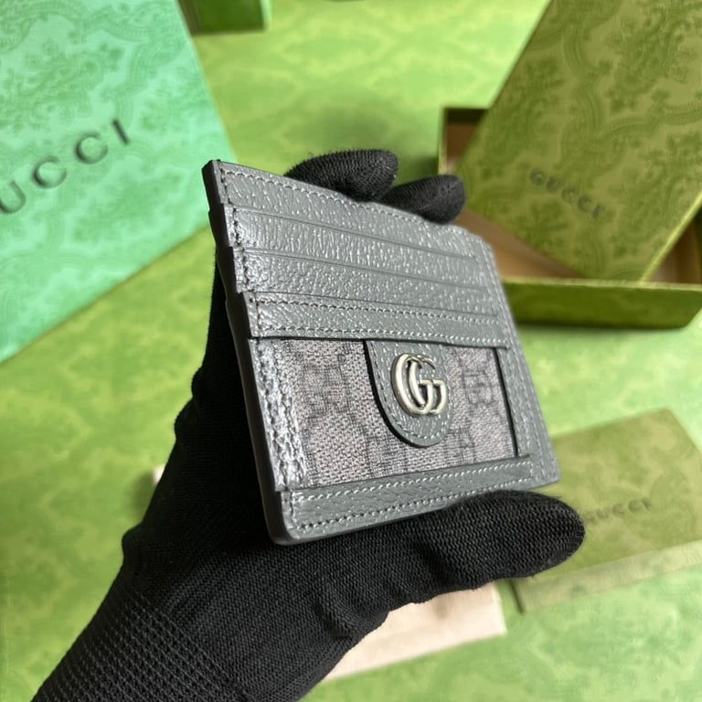 Gucci Ophidia GG Card Case Grey Black - 7