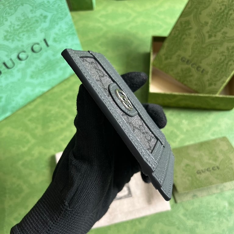 Gucci Ophidia GG Card Case Grey Black - 8