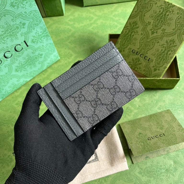 Gucci Ophidia GG Card Case Grey Black - 9