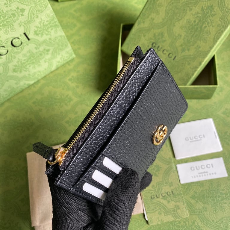 Gucci GG Marmont Card Case Black Leather - 4