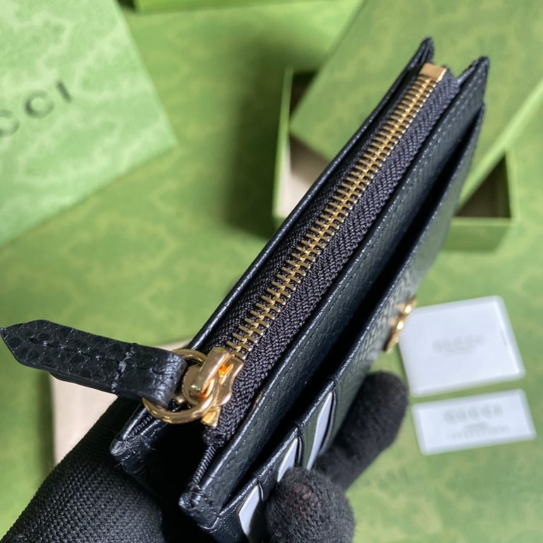 Gucci GG Marmont Card Case Black Leather - 5