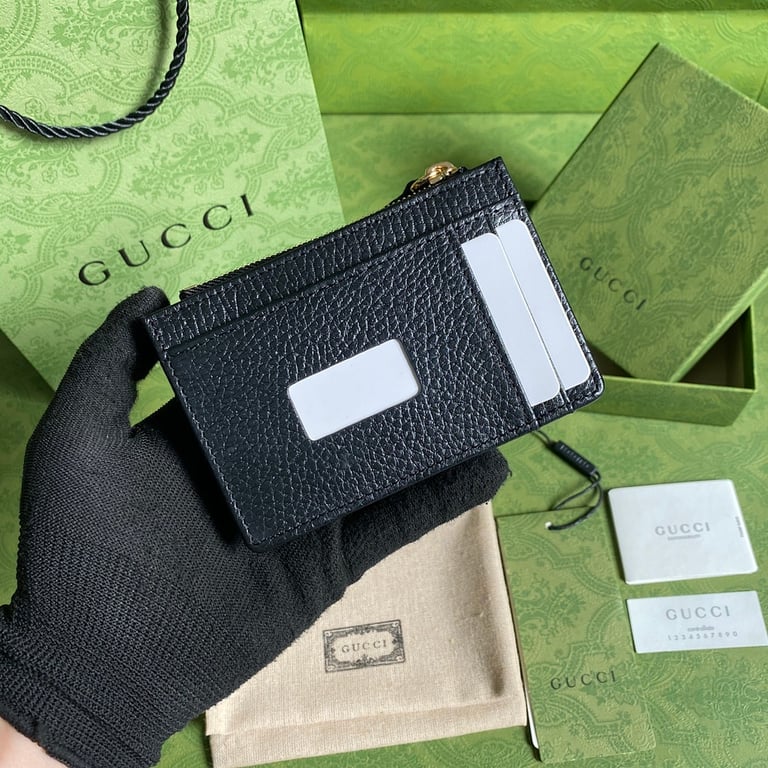 Gucci GG Marmont Card Case Black Leather - 9