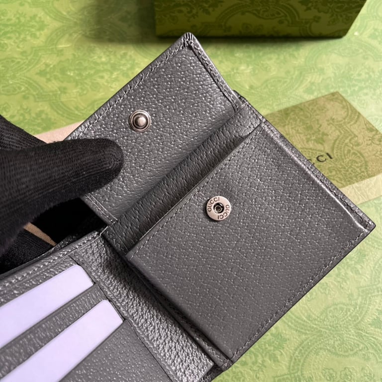 Gucci Ophidia GG Supreme Wallet Grey Black - 3