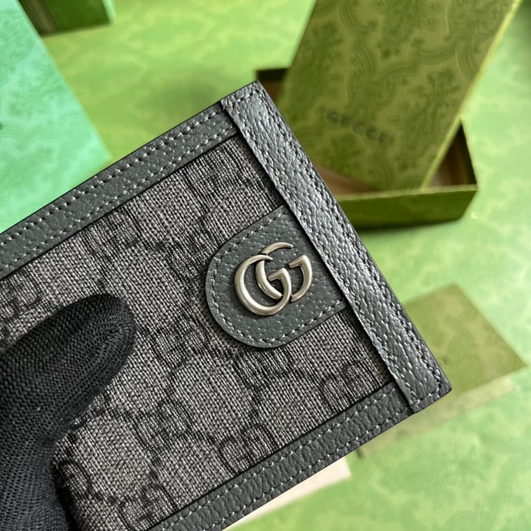 Gucci Ophidia GG Supreme Wallet Grey Black - 6