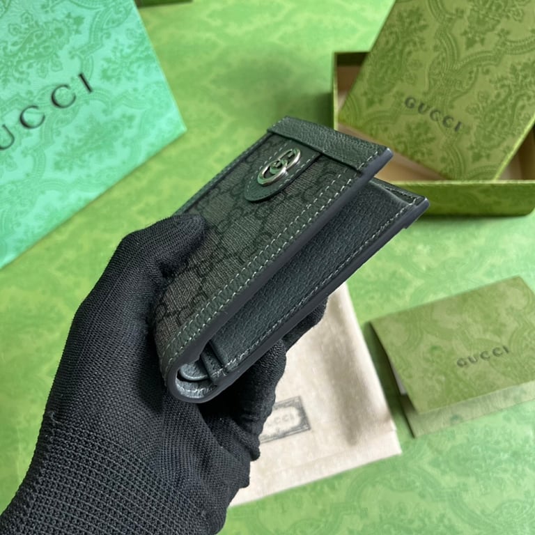 Gucci Ophidia GG Supreme Wallet Grey Black - 8