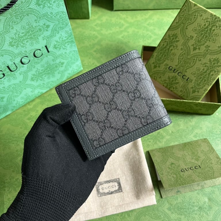 Gucci Ophidia GG Supreme Wallet Grey Black - 9