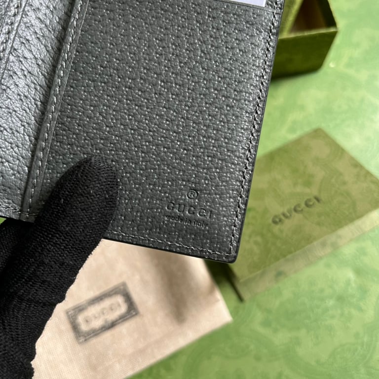Gucci Ophidia GG Card Case Wallet Grey Black - 5