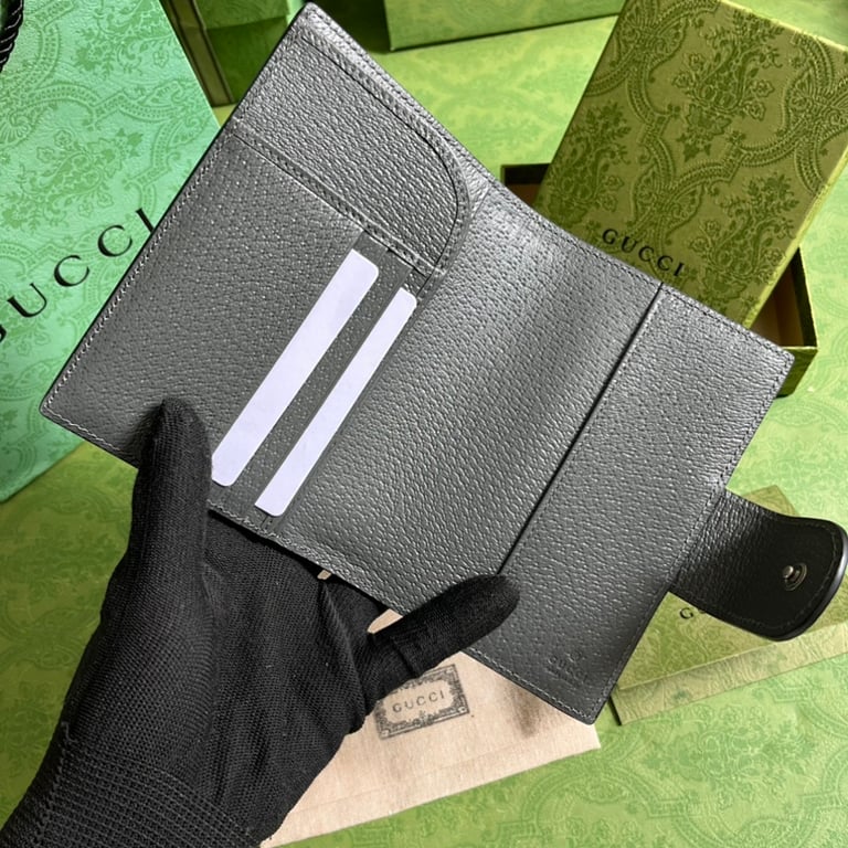 Gucci Ophidia GG Passport Holder Grey Black - 3