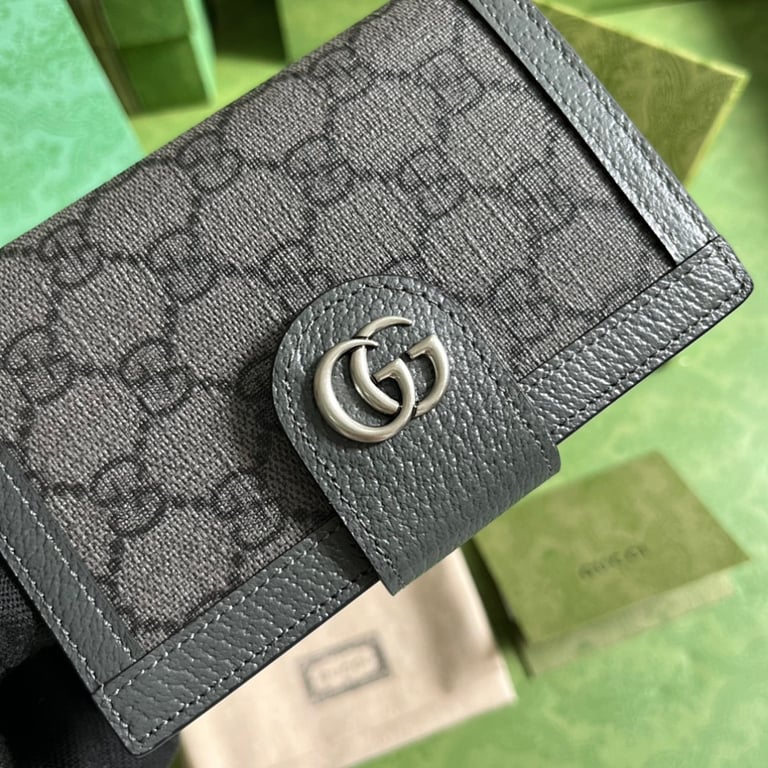 Gucci Ophidia GG Passport Holder Grey Black - 6