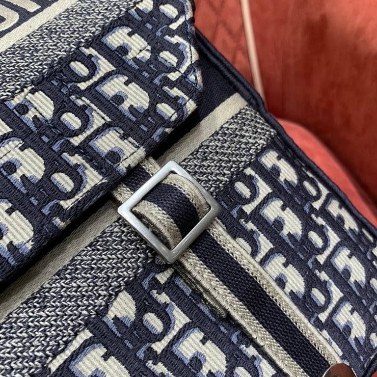 Dior Camp Messenger Bag Oblique Blue - 5