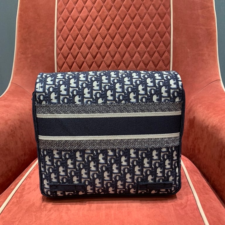 Dior Camp Messenger Bag Oblique Blue - 7