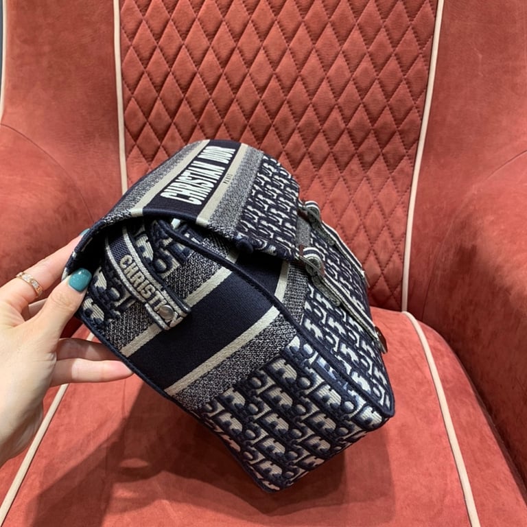 Dior Camp Messenger Bag Oblique Blue - 8