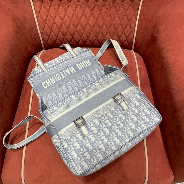 Dior Camp Messenger Bag Oblique Blue - 3