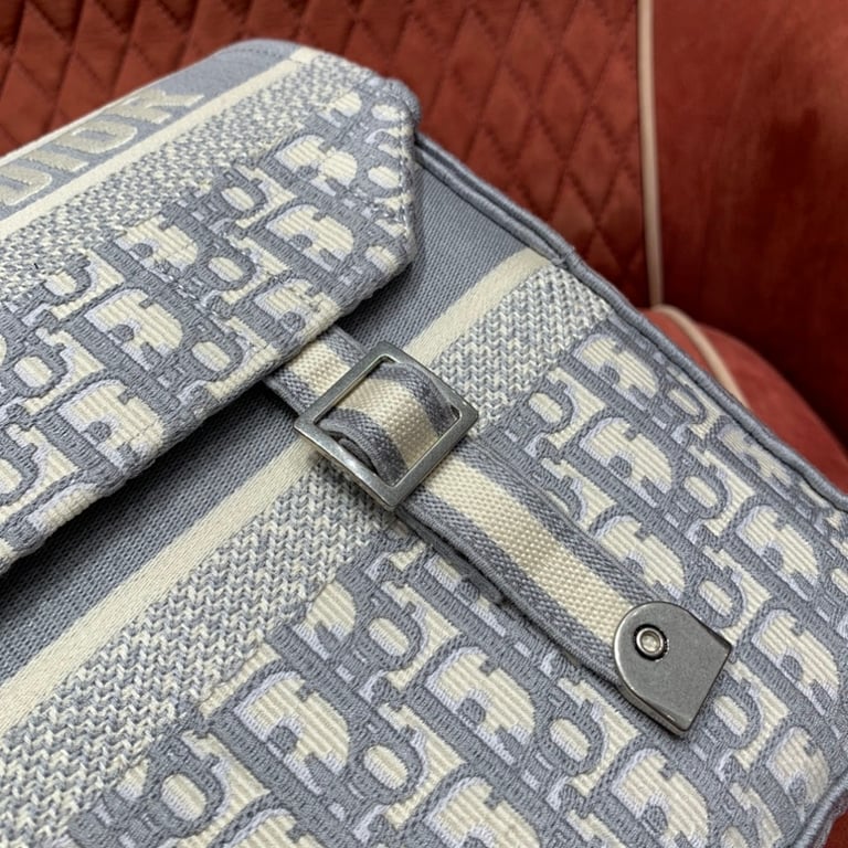 Dior Camp Messenger Bag Oblique Blue - 4