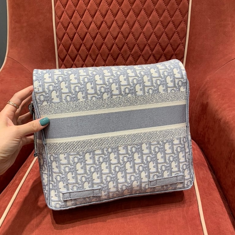 Dior Camp Messenger Bag Oblique Blue - 6