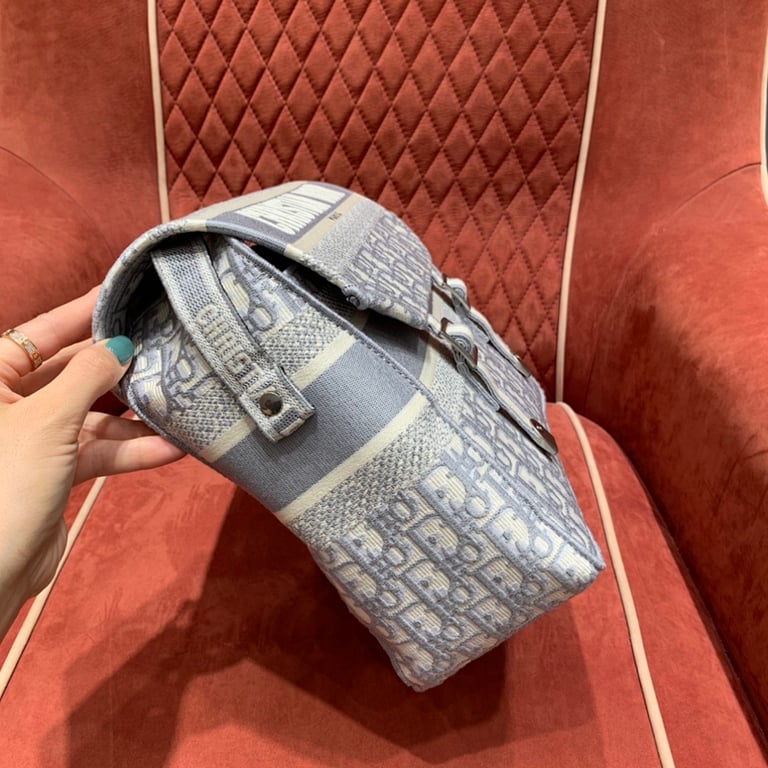 Dior Camp Messenger Bag Oblique Blue - 7