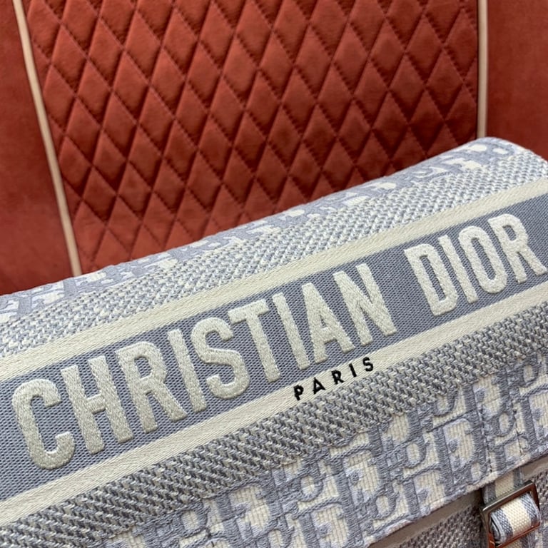 Dior Camp Messenger Bag Oblique Blue - 9