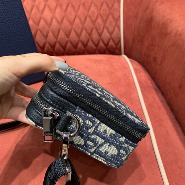 Dior Oblique Camera Bag Blue - 5