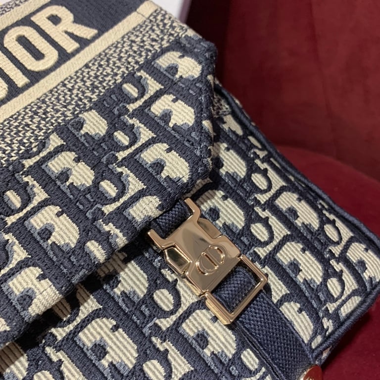 Dior Camp Large Messenger Bag Oblique Blue - 6