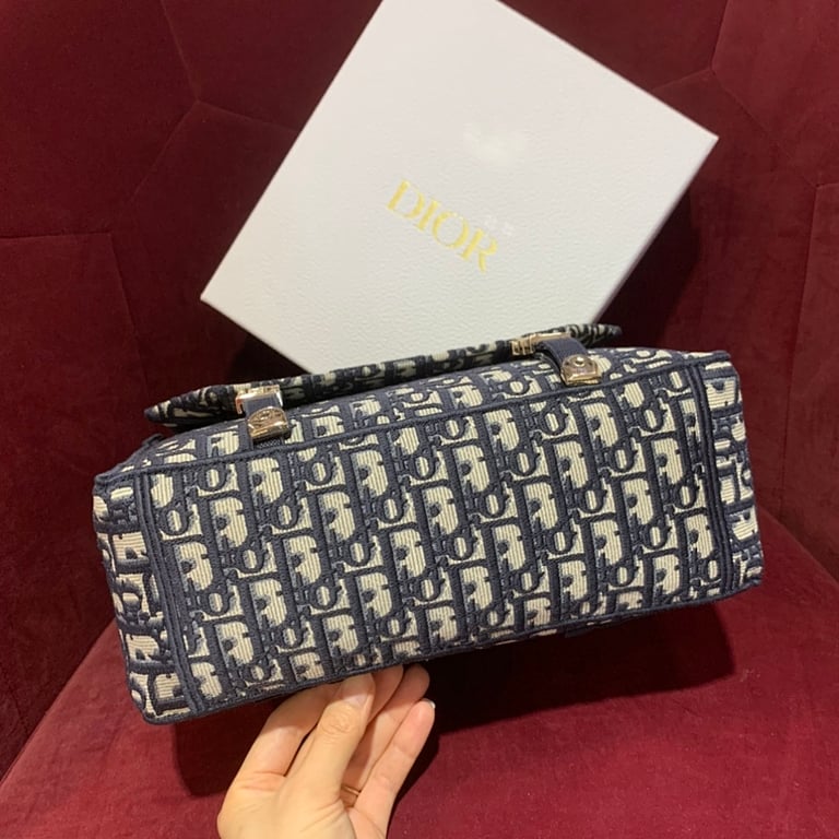 Dior Camp Large Messenger Bag Oblique Blue - 7
