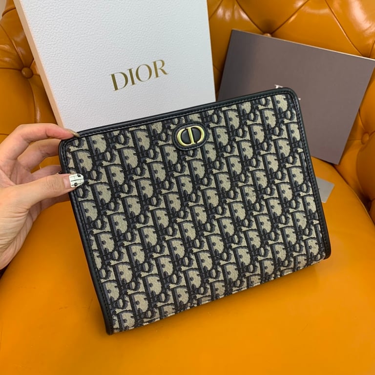 Dior 30 Montaigne Pouch Blue Oblique - 9
