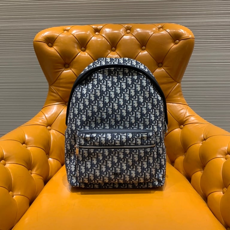 Dior Oblique Rider Backpack Blue